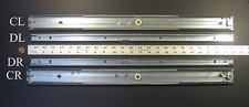 KNAPE VOGT 1428P-24" DRAWER SLIDES, FULL-EXTENSION, 50 POUNDS CAPACITY