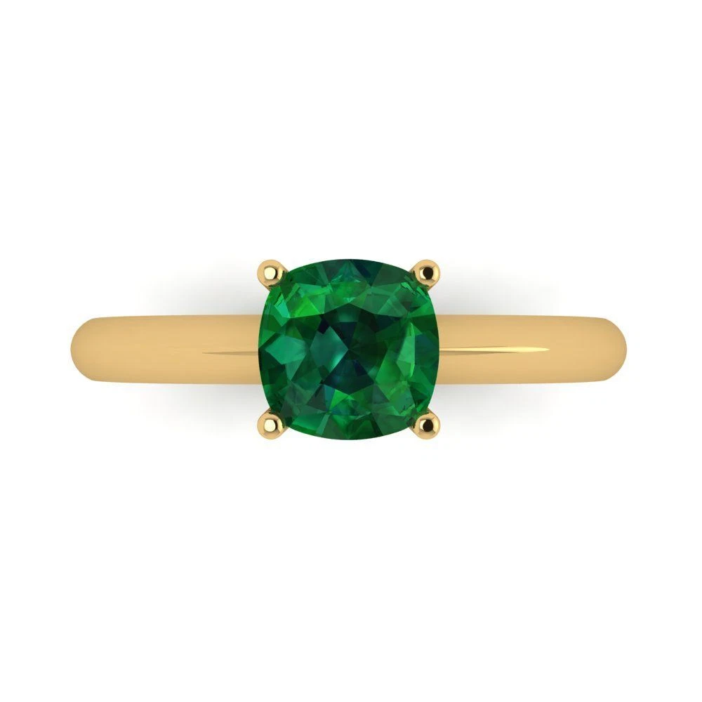 Fake emerald ring gold deals