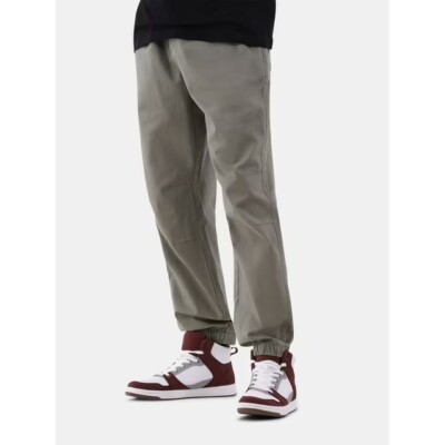 No Boundaries Men's and Big Men's Cotton Blend Twill Jogger Pants, Size:  L(36-38