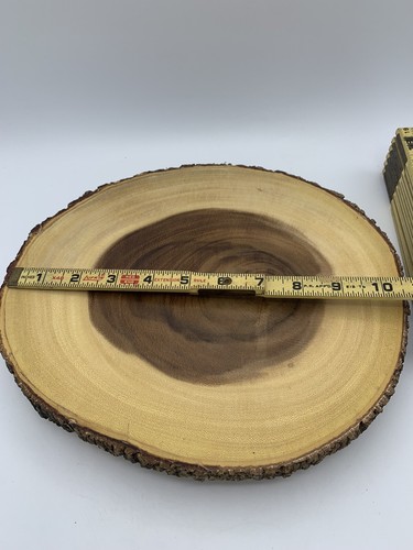 Lipper International Handcrafted Acacia Tree Bark Footed Server Platter, Small - Picture 5 of 9