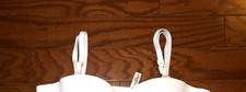 OS STRAPS ONLY PINK BRA VICTORIA'S SECRET STRAPS MULTIWAY WHITE NEW
