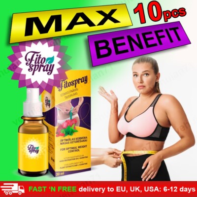 10 Packs of FITO SPRAY Ultra Slim Weight Loss & Fat Burn Natural Original
