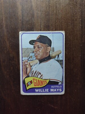 1965 Topps 250 Willie Mays San Francisco Giants Lower Grade B