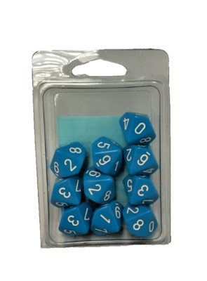 Chessex Speckled - Sea -  Set of Ten  d10 - Dice Set - Würfel - Neu OVP*