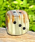 1" Green Onyx Dice Strength Stamina Luck Hand-Carved Stone Carving Board Game