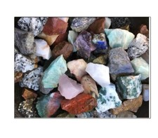 1 Pound Of India Mix 1" Size Bulk Rough Tumbling Rocks, Assorted Mix Rough Stone