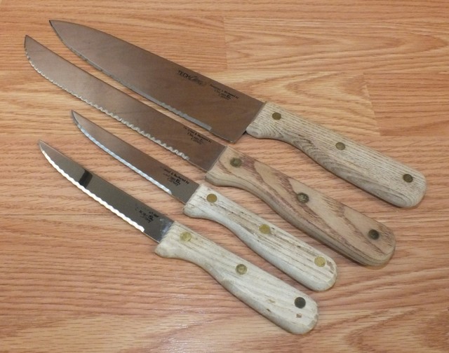 *Lot of 4* Tech Choice Chicago Cutlery Large Chef Serrated Knife w