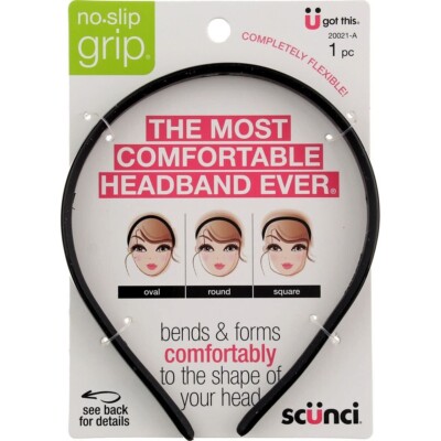 Scunci The Most Comfortable Headband Ever 1 Pack Black  #20021