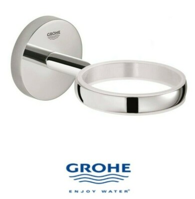 Grohe BauCosmopolitan Wall Mount Glass/Soap Dish/Soap Dispenser Holder 40585001.