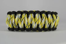 550 Paracord Survival Bracelet King Cobra Black/Yellow/Yellow Cam Made in the US