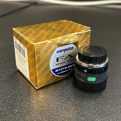 COMPUTAR (M1214-MP2) 12MM F1.4 W/LOCK IRIS & FOCUS, MACHINE VISION LENS C-MOUNT