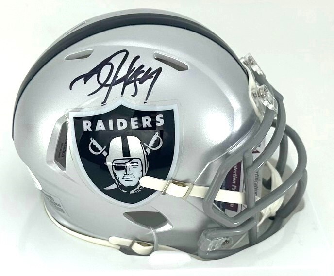 Bo Jackson Autographed Signed Oakland Raiders Raiders Legend Riddell Speed Mini Helmet AUTO - JSA 
