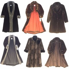Women Artificial Fur Long Coat USA Made, See Description Assorted
