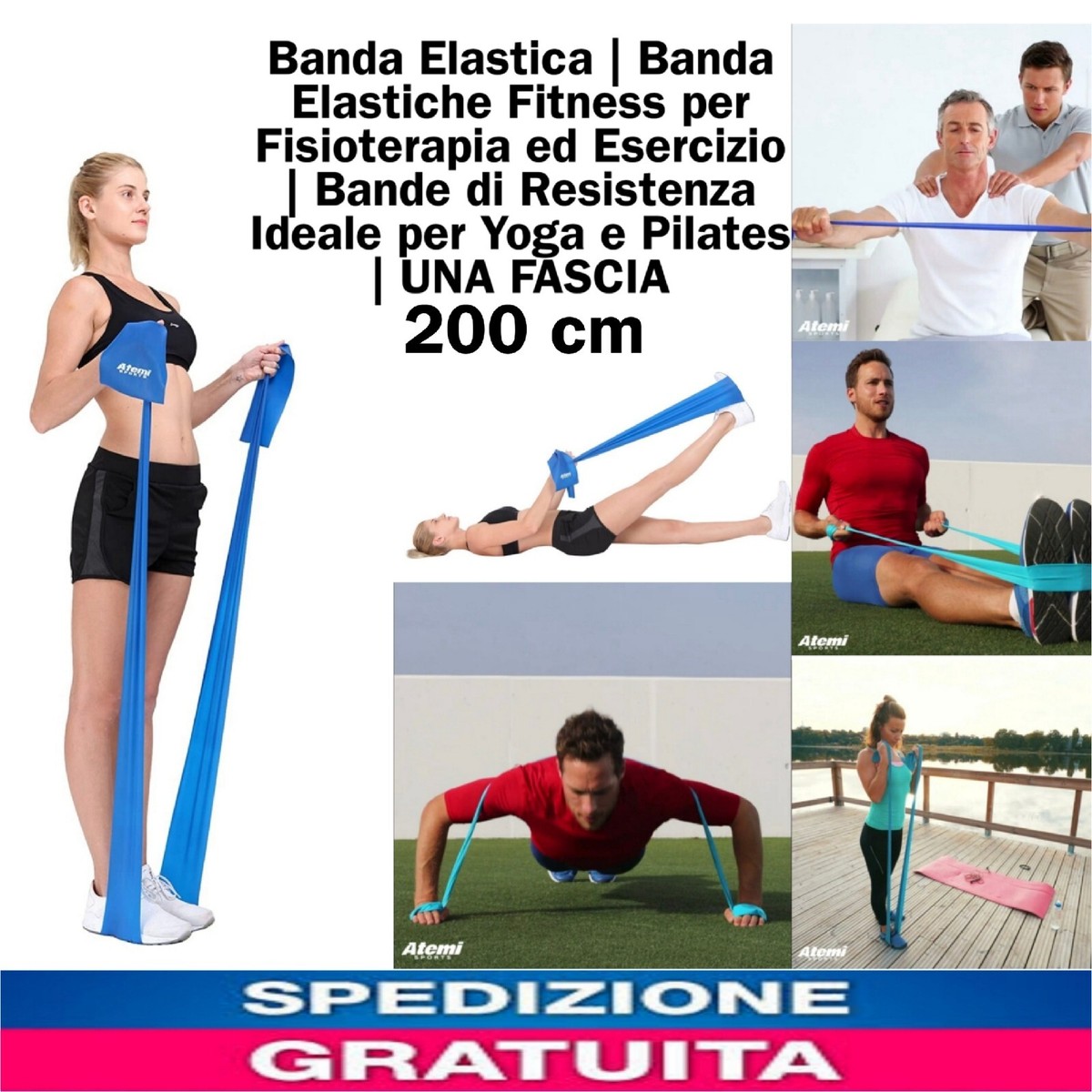 Elastici Fitness, Elastici Palestra 9 Livelli di Forza Bande Elastiche