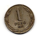 Chile 1975, Bernardo O'Higgins, 1 peso, copper nickel, KM 207 — photo 1