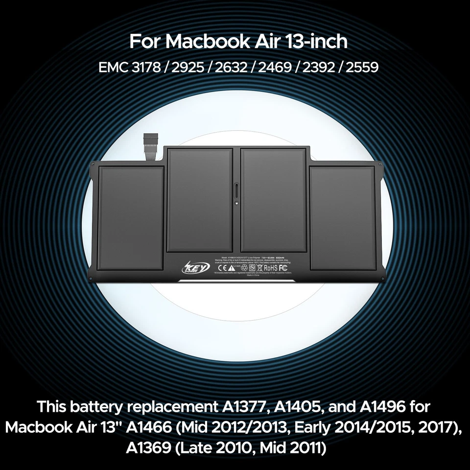 13 inch MacBook Air Battery Replacement for A1466 A1369 Notebook Battery - Image 2 of 4