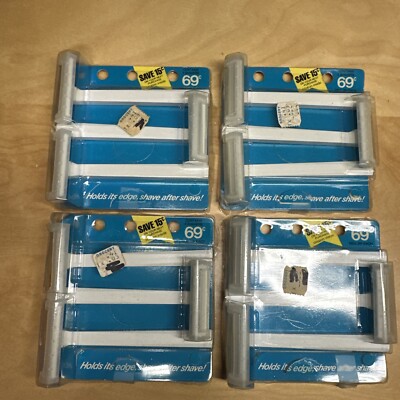 LOT (4) Vintage Bic Single-Blade Disposable Shaver 3-Pack Razor Packaging UNUSED