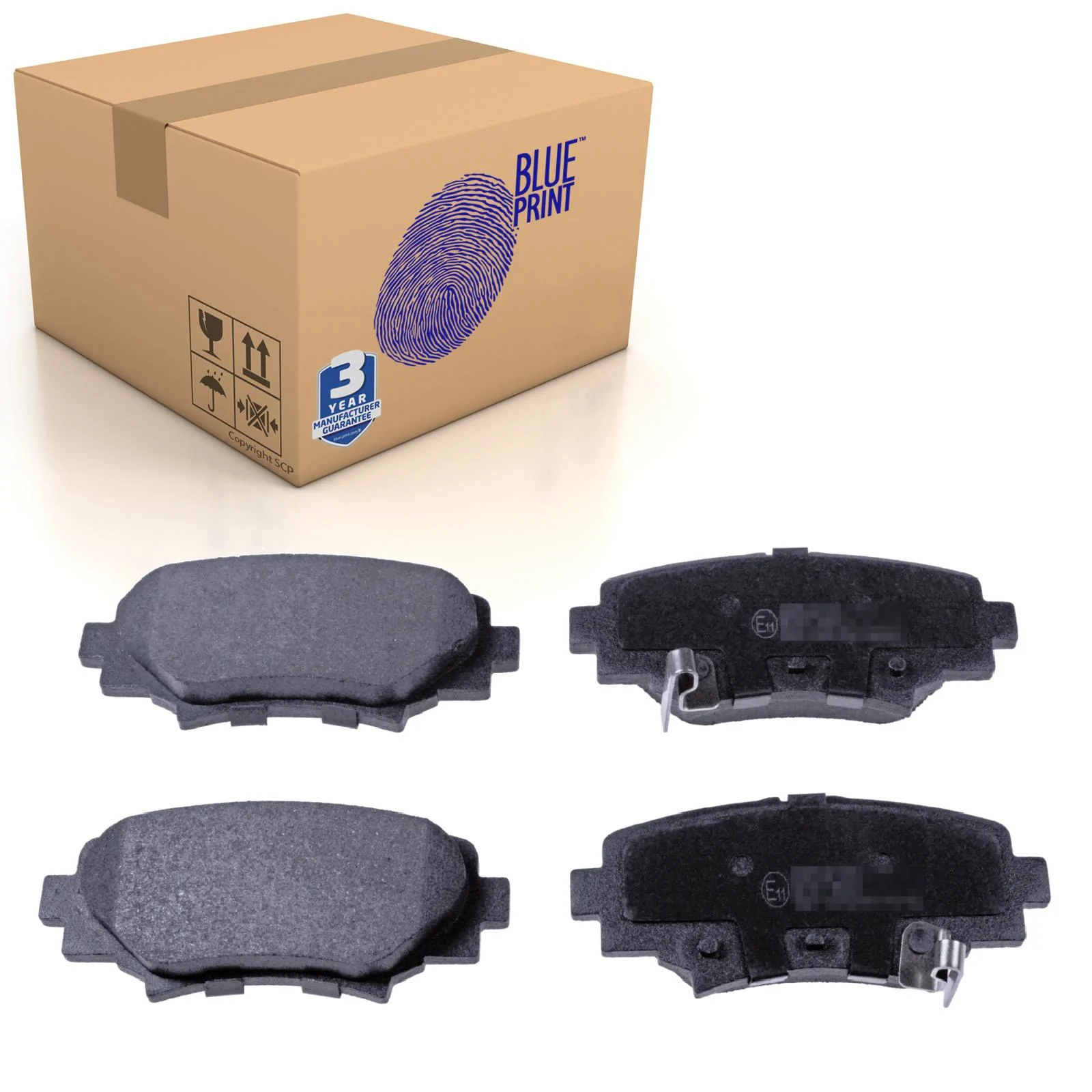 Rear Brake Pads Mazda3 Set Kit Fits Mazda B4Y02648ZA Blue Print