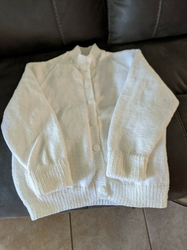Girls Size 8 Raglan Cardigan Sweater