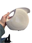 Fiestaware White Made In USA 7" Disk Pitcher Large Fiesta Homer Laughlin