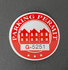   NEW   48/PK PARKING PERMIT WINDOW CLING STICKERS SEQUENTIAL NUMBERS STYLE H 