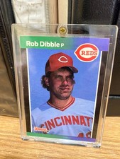 1989 Donruss Rookie RC #426 Rob Dibble Cincinnati Reds Baseball Card. rookie card picture