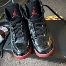 Jordan Men's High-Top Basketball Shoes Trainers Black/Red UK 8.5