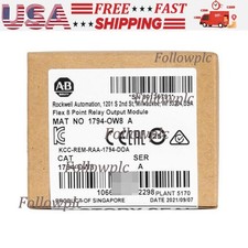 New Factory Sealed 1794-OW8 SER A Flex 8 Point Relay Output Module 1794OW8
