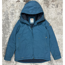 Fjällräven Skogso Padded Jacket Women's Medium Blue G-1000 Winter Hiking Coat