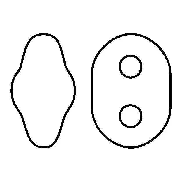 Czech Superduo Two-hole Beads 5x2.5mm Polychrome Capri Blue 22.5 Gram - Image 4 of 4