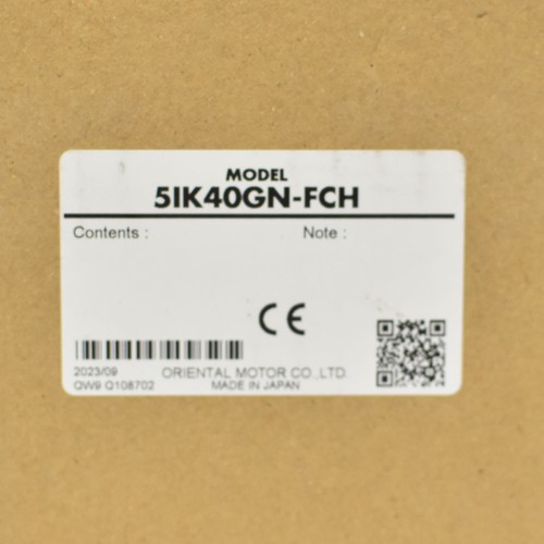 NEW Oriental Motor 5IK40GN-FCH Induction Motor 40Watt 115VAC 1500RPM 1/19 HP - Picture 5 of 5