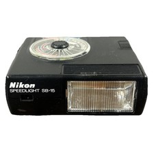 Nikon Speedlight SB-15 Vintage Shoe Mount Flash for Nikon SLR Tested Working