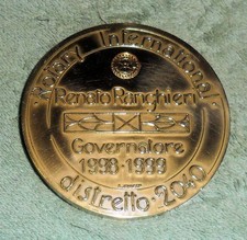 JB RFM 82349 Rotary International Medal by S.Johnson Milano Roma, Italy In High