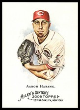 2008 Topps Allen & Ginter #215 Aaron Harang Cincinnati Reds NM+