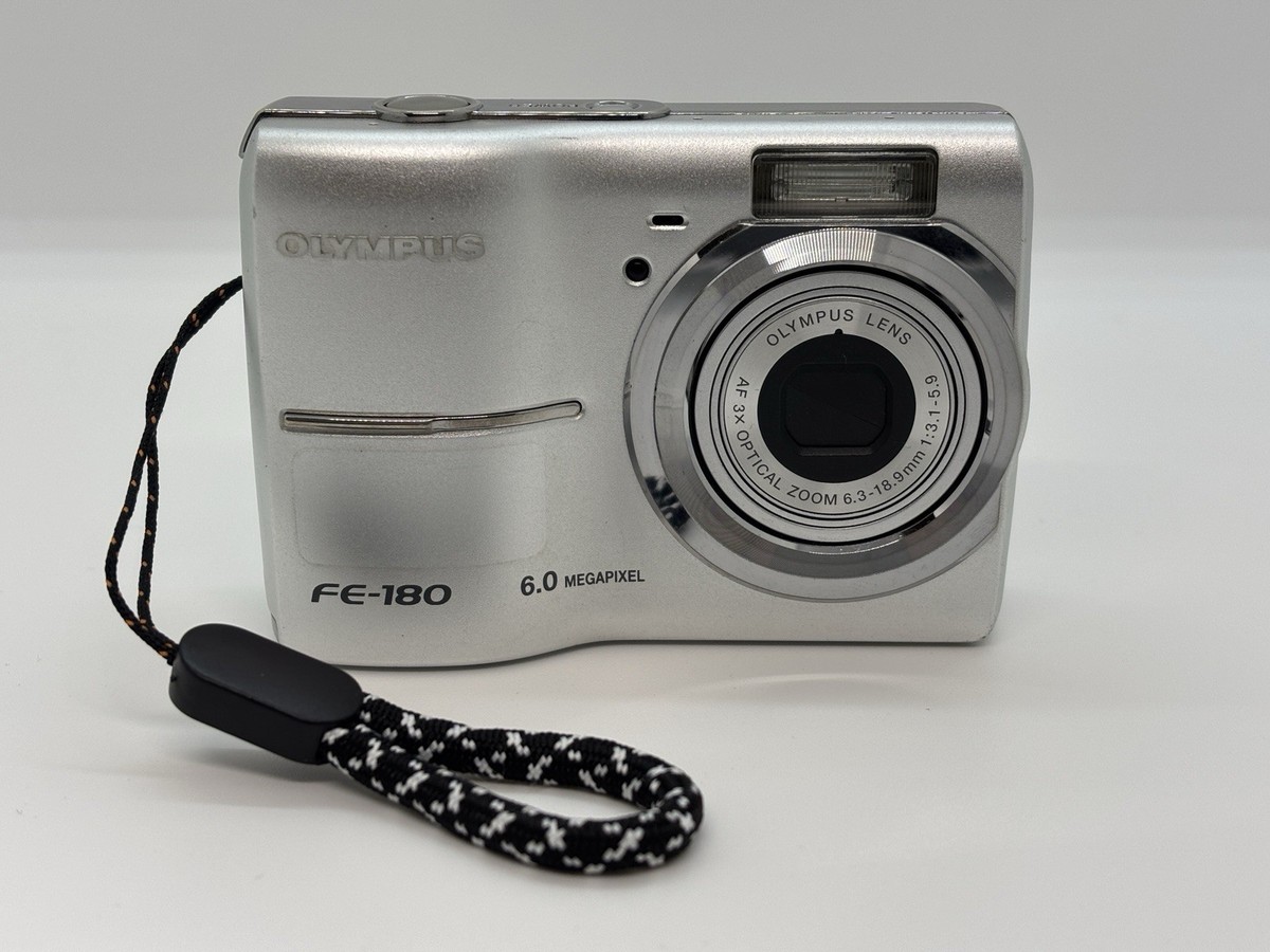 Olympus FE-180 Silver 6.0MP 3x Zoom compact digital camera From