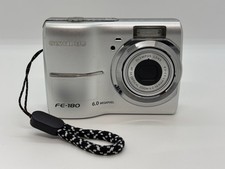 Olympus FE-180 Silver 6.0MP 3x Zoom compact digital camera From Japan /Exc++