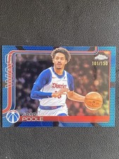 Jordan Poole 2025-26 Topps Chrome Blue Basketball Refractor Base /150 #207