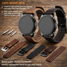 Genuine Leather Watch Band Wrist Strap Quick Release 18mm 20mm 22mm 24mm