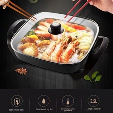 1500W Emperial Multi Cooker Electric Frying Pan Non-stick 30cm Square Pot