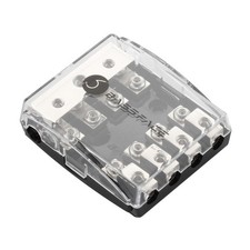 Bassface DIS3/4AFS Nickel Plated Distribution Block AFS Fused - 4x8AWG From 1x0A