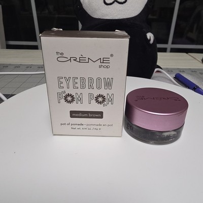Lot Of 3 The Creme Shop Eyebrow Pom Pom Pomade Long Lasting MEDIUM BROWN .14  oz