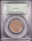 Photo of a 1855-P Large Cent from an eBay listing that sold on Jul 19, 2026