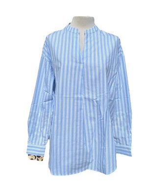 Emily van den Bergh Bluse bleu white stripe Damen Gr. 34 36 38 40 42 44 46