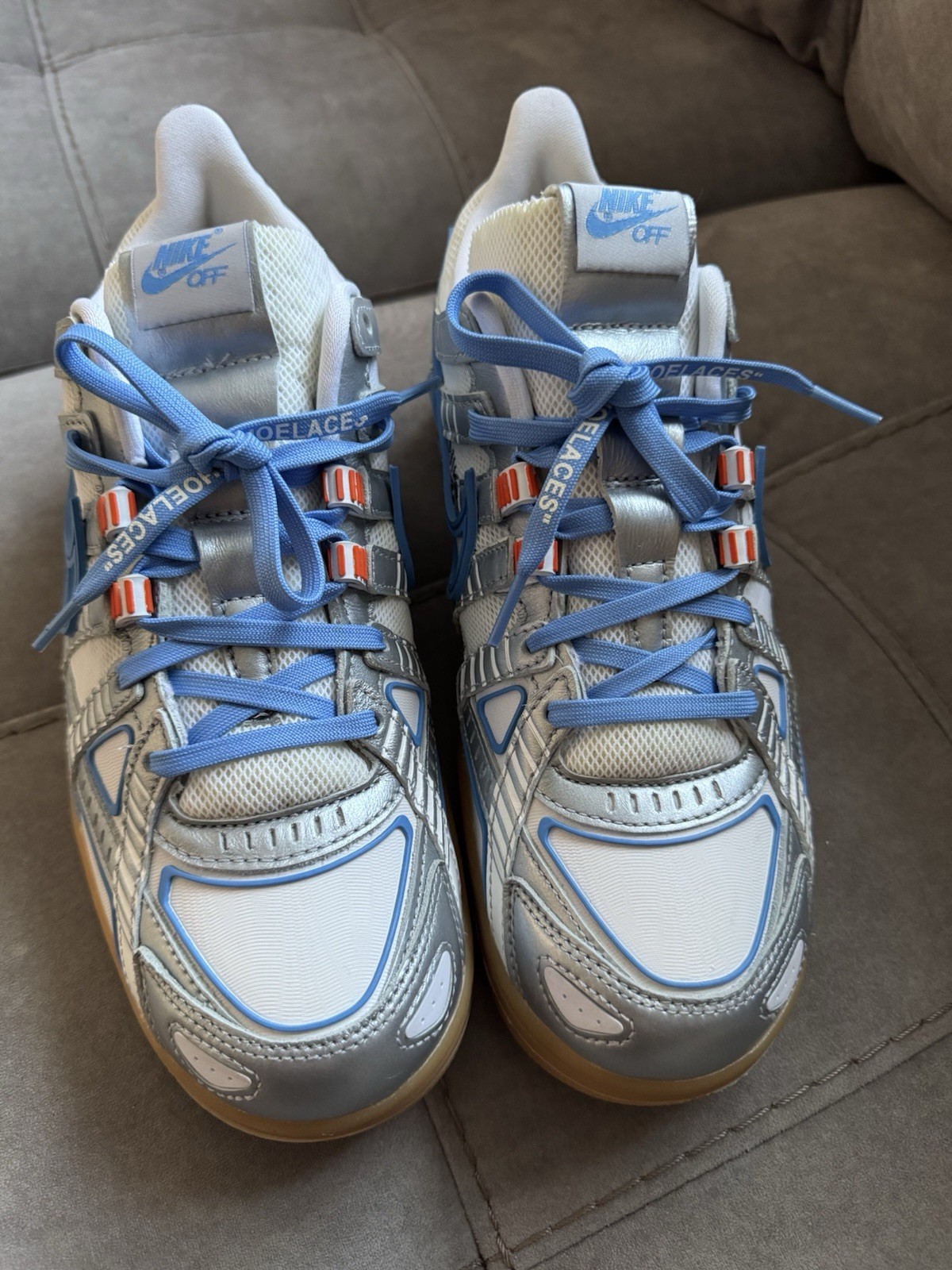 OFF WHITE X Nike Dunk UNC scarpe da ginnastica sneakers taglia UK8 studio vedi tutte le foto