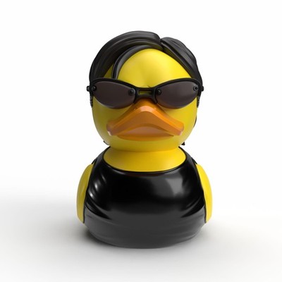 TUBBZ Erstausgabe: The Matrix - Trinity als Cosplaying-Gummiente Vinylfigur Trin