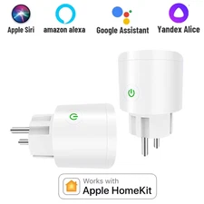 HomeKit WiFi Smart Plug Apple Home Scan Code No Hub Required EU Socket Remote Su