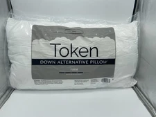 Token Bed Pillow Firm Down Alternative King Size Best for Side & Back Sleepers
