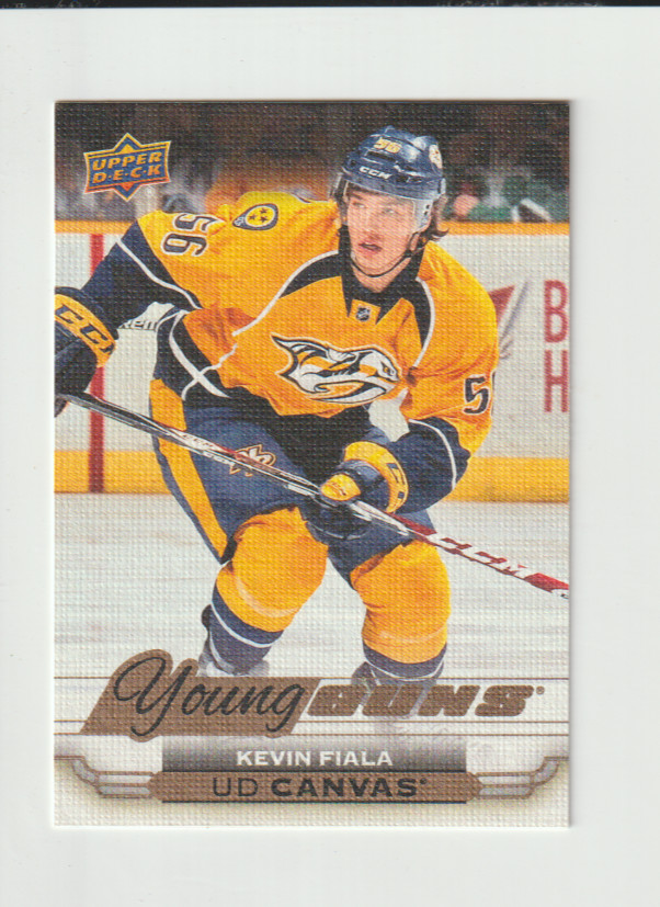 2015/16 UPPER DECK KEVIN FIALA #C97 UD CANVAS YOUNG GUNS ROOKIE NRMT