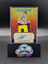 2023 NBA Obsidian Julian Strawther RC #202 Rookie Patch Auto MOLTEN MOJO /10