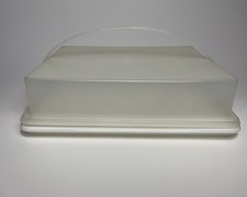 Vintage Tupperware Cake Carrier with Handle - Rectangle